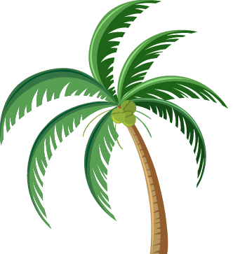 Animated palm tree