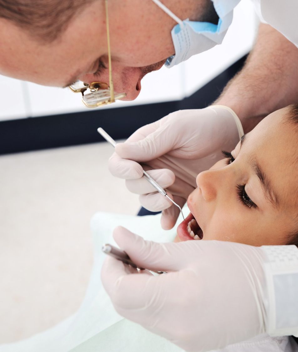 a toddler receiving care from their pediatric dentist in Papillion