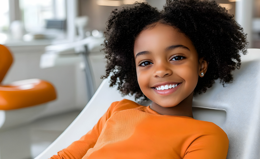 Child at dentist